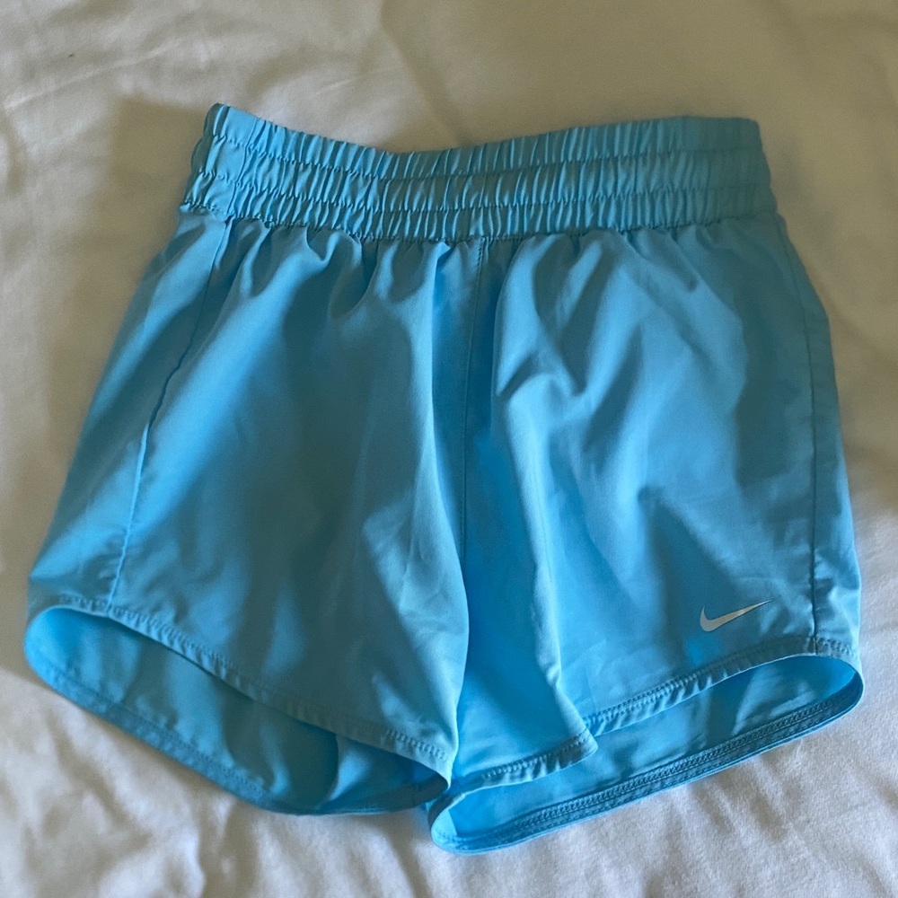 Nike Women's Light Blue Athletic Shorts